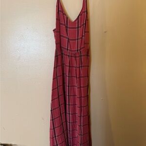 OLD NAVY Plaid Pink Sleeveless Dress